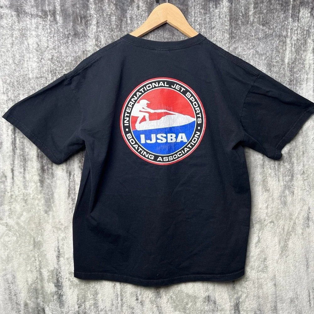 Vintage Jet Ski Shirt Tee IJSBA Men's Size Large Black - Picture 1 of 5